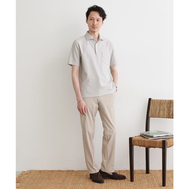 【尾州織】メランジメッシュ ポロシャツ | TAKEO KIKUCHI | 詳細画像12 
