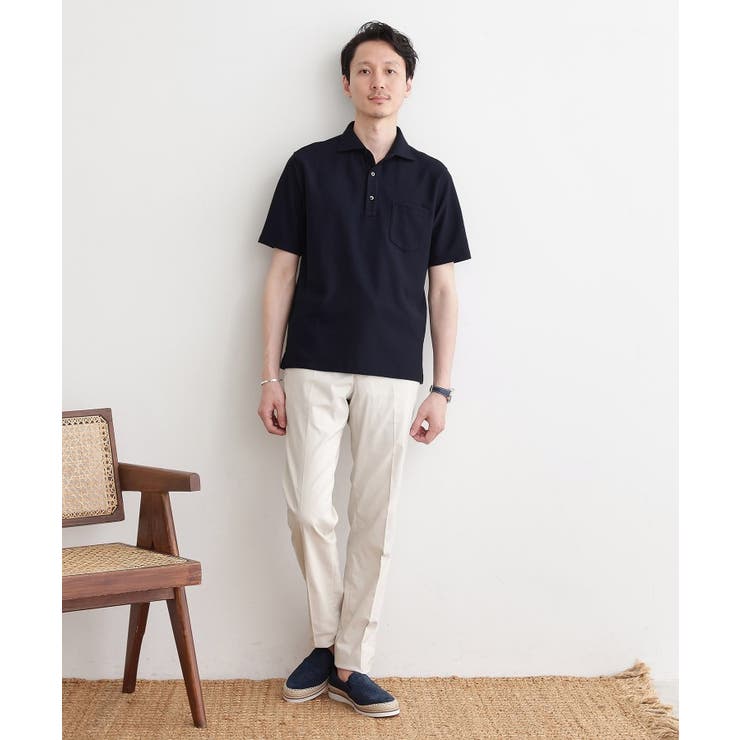 【尾州織】メランジメッシュ ポロシャツ | TAKEO KIKUCHI | 詳細画像33 