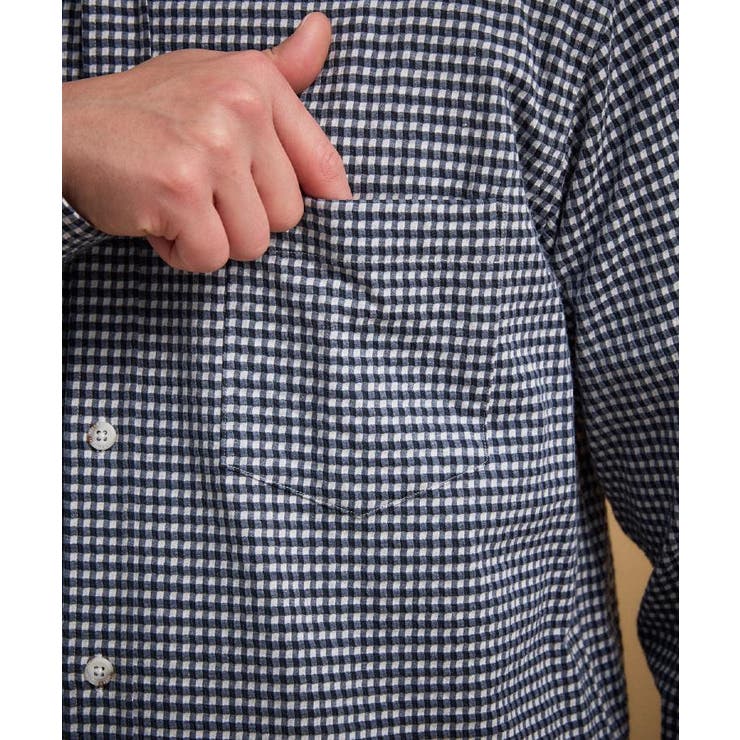 【抗菌防臭/シーズンレス】シアサッカーギンガムチェック ストレッチシャツ | TAKEO KIKUCHI | 詳細画像57 