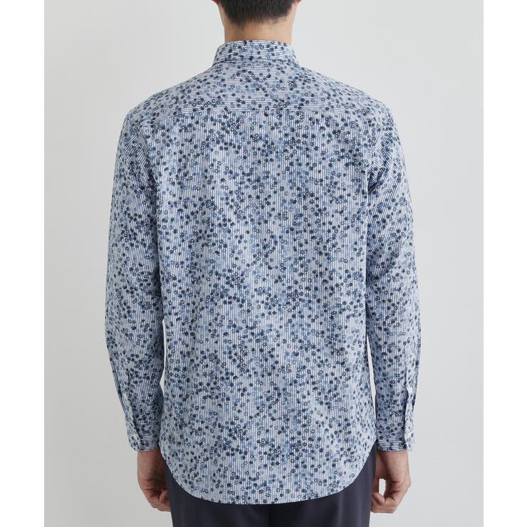 ストライプ小花 長袖シャツ | TAKEO KIKUCHI | 詳細画像4 