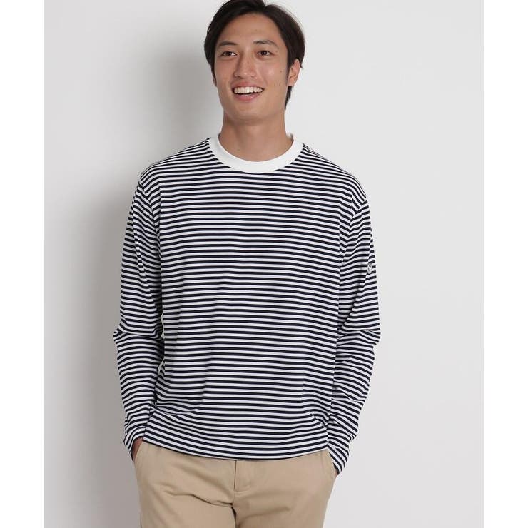 吸水速乾 Uvカット Adabatミラノリブ ボーダー長袖カットソー 品番 Wrdw Adabatmen アダバットメン のメンズ ファッション通販 Shoplist ショップリスト