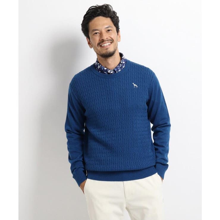 洗える ケーブル編みクルーネックセーター 品番 Wrdw Adabatmen アダバットメン のメンズ ファッション通販 Shoplist ショップリスト