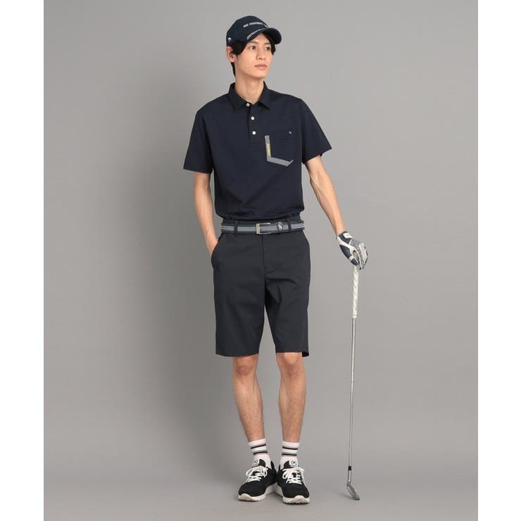 サッカーストライプ ポケットあり 半袖ポロシャツ | adabatmen | 詳細画像8 