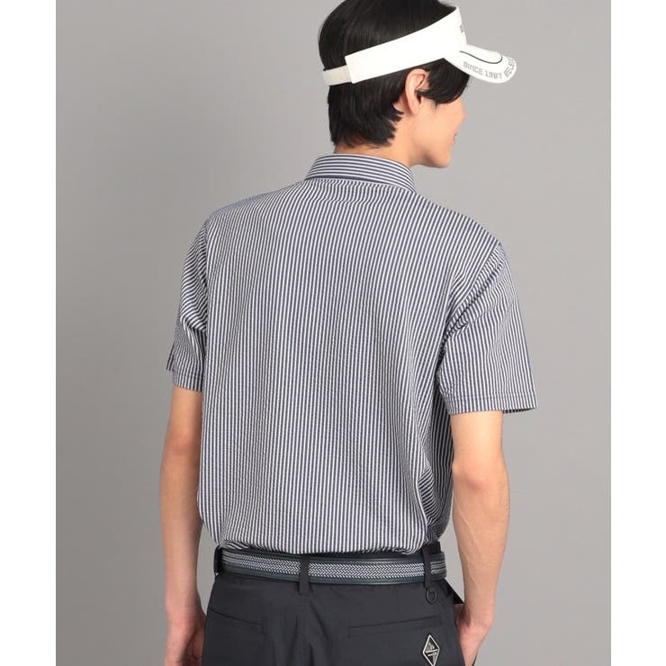 サッカーストライプ ポケットあり 半袖ポロシャツ | adabatmen | 詳細画像11 