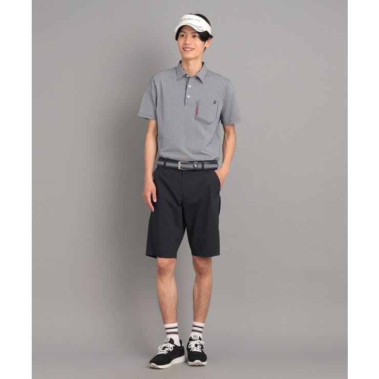 サッカーストライプ ポケットあり 半袖ポロシャツ | adabatmen | 詳細画像12 