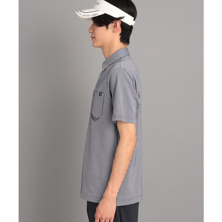 サッカーストライプ ポケットあり 半袖ポロシャツ | adabatmen | 詳細画像17 