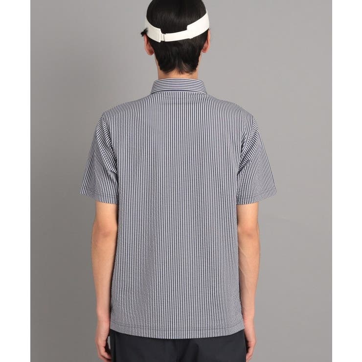 サッカーストライプ ポケットあり 半袖ポロシャツ | adabatmen | 詳細画像18 