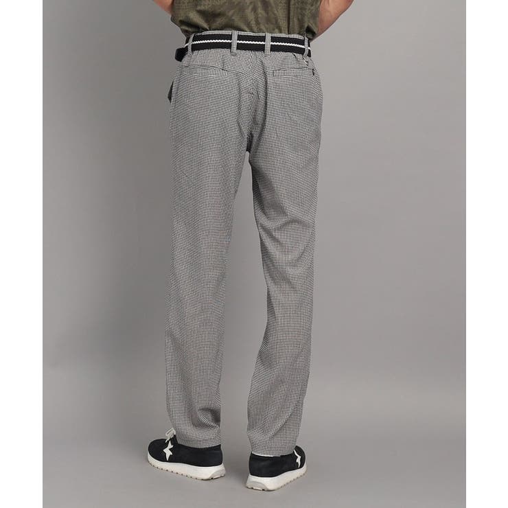 【撥水加工】千鳥デザイン ストレートパンツ | adabatmen | 詳細画像1 