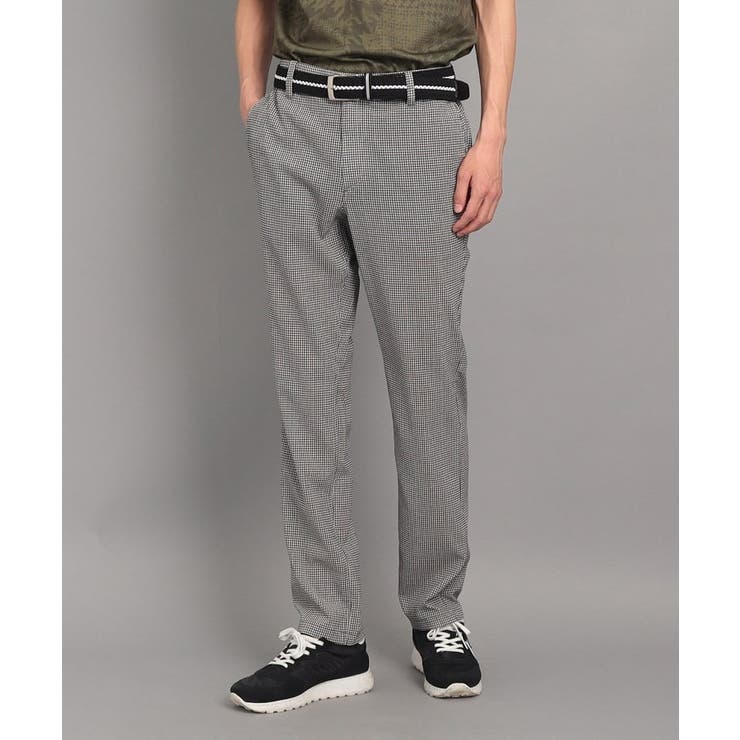 ブラック(119) | 【撥水加工】千鳥デザイン ストレートパンツ | adabatmen