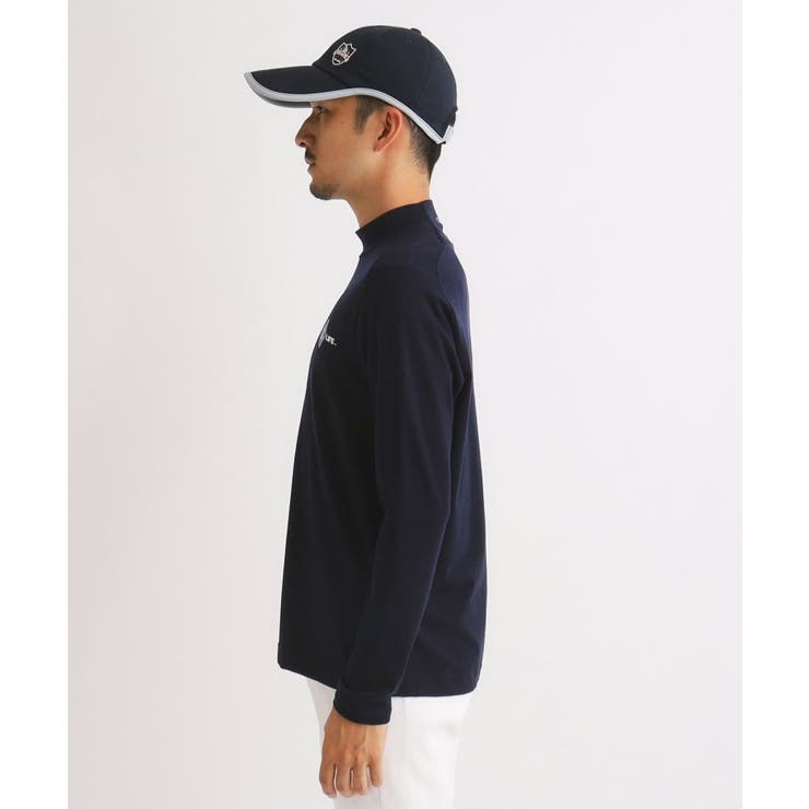 【吸湿発熱】メッセージロゴデザイン 長袖モックネックプルオーバー | adabatmen | 詳細画像20 