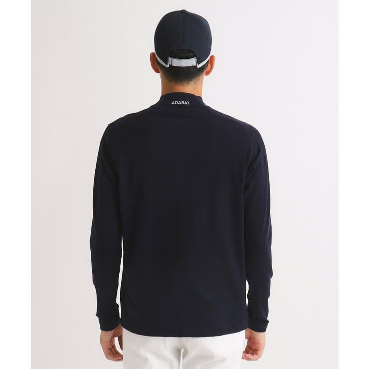 【吸湿発熱】メッセージロゴデザイン 長袖モックネックプルオーバー | adabatmen | 詳細画像21 