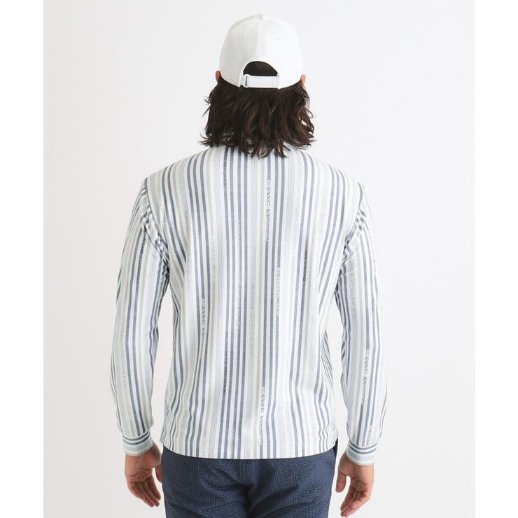 JAZZモチーフ ストライプデザイン 長袖ポロシャツ | adabatmen | 詳細画像13 