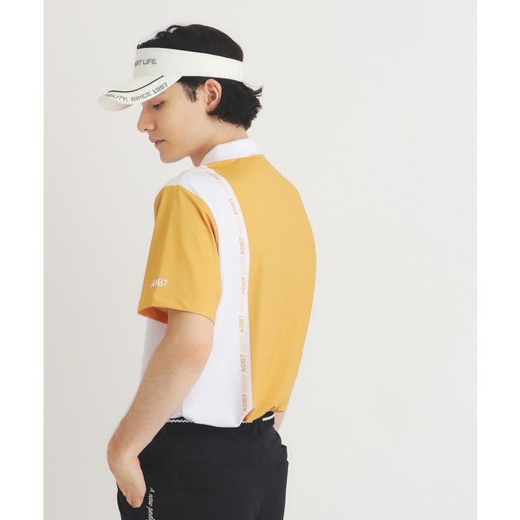 【ADBT】ツートーンカラーデザイン 半袖ポロシャツ | adabatmen | 詳細画像5 