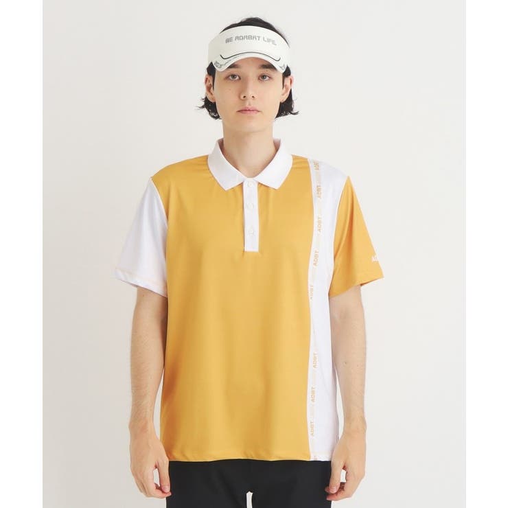 【ADBT】ツートーンカラーデザイン 半袖ポロシャツ | adabatmen | 詳細画像13 
