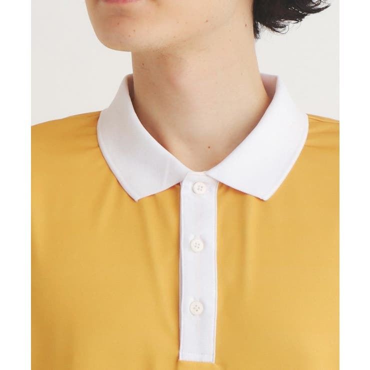 【ADBT】ツートーンカラーデザイン 半袖ポロシャツ | adabatmen | 詳細画像16 