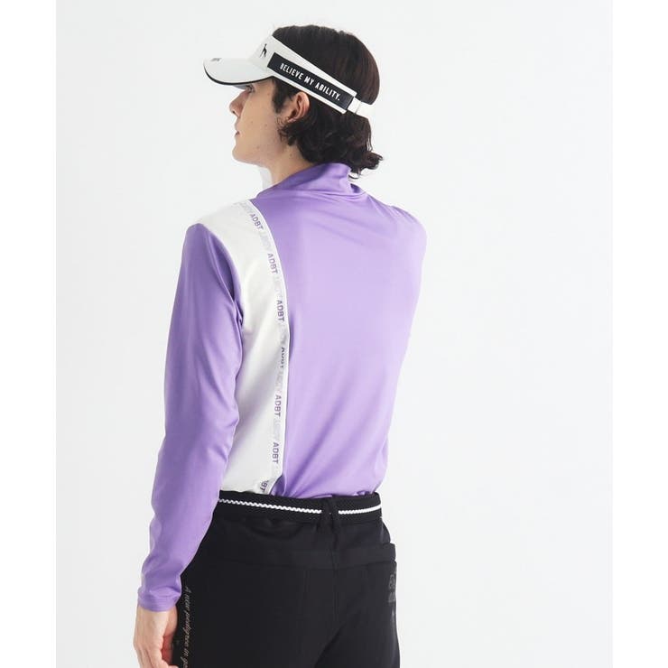 【ADBT】ツートーンカラーデザイン 長袖モックネックプルオーバー | adabatmen | 詳細画像11 