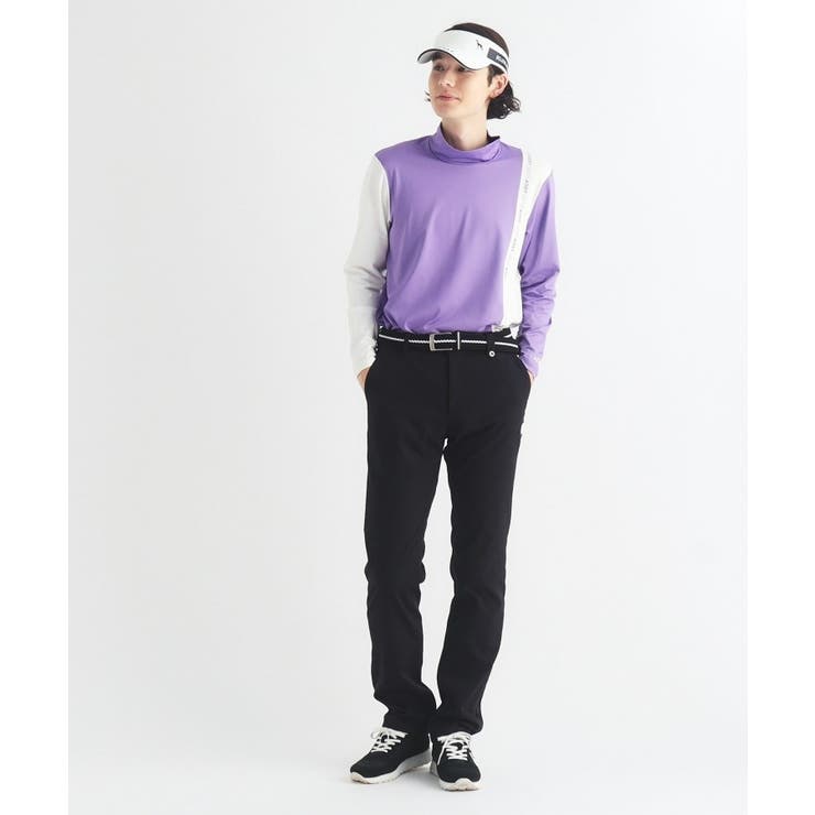 【ADBT】ツートーンカラーデザイン 長袖モックネックプルオーバー | adabatmen | 詳細画像12 