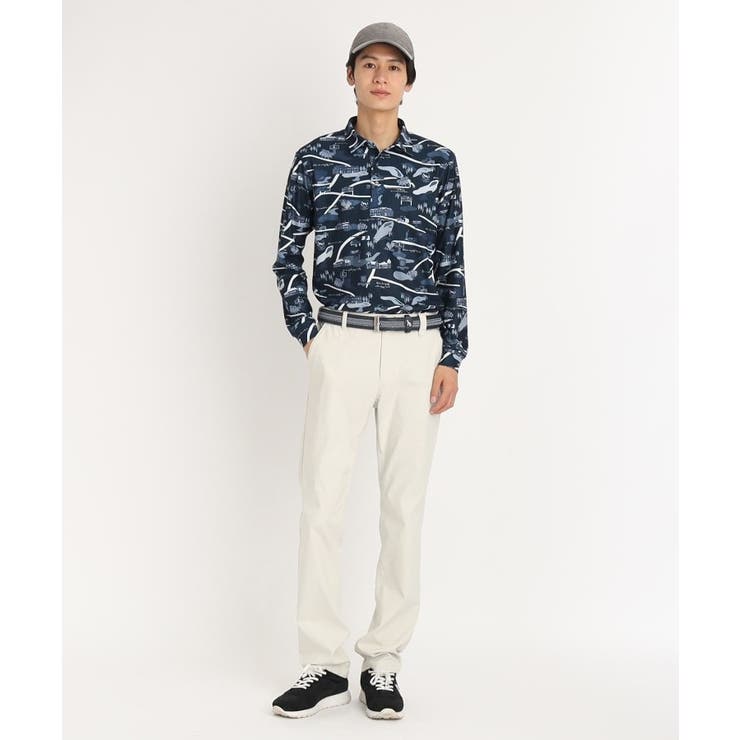 ゴルフマップデザイン 長袖ポロシャツ | adabatmen | 詳細画像6 