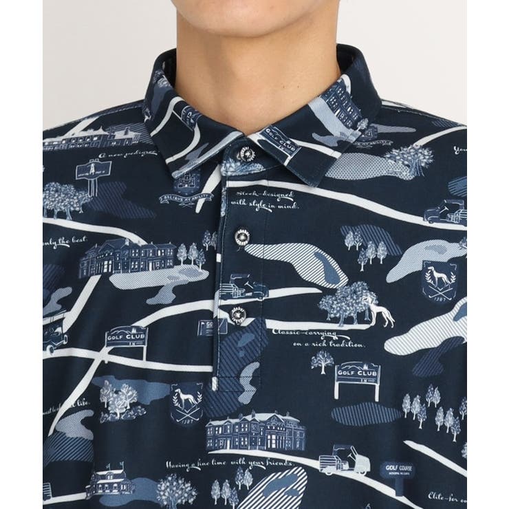 ゴルフマップデザイン 長袖ポロシャツ[品番：WRDW0212827]｜adabatmen（アダバットメン）のメンズ ファッション通販｜SHOPLIST（ショップリスト）