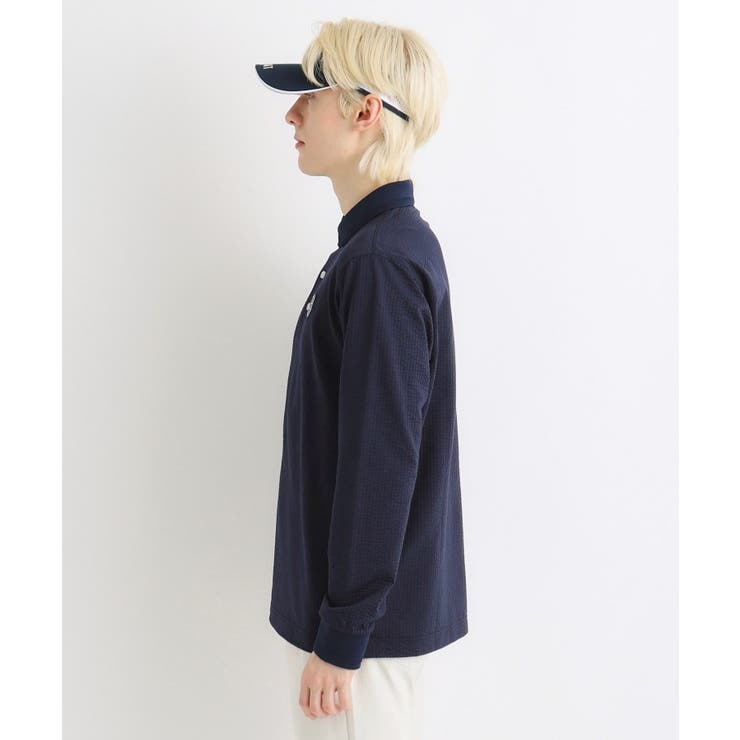 サッカーストライプ 長袖ポロシャツ | adabatmen | 詳細画像12 