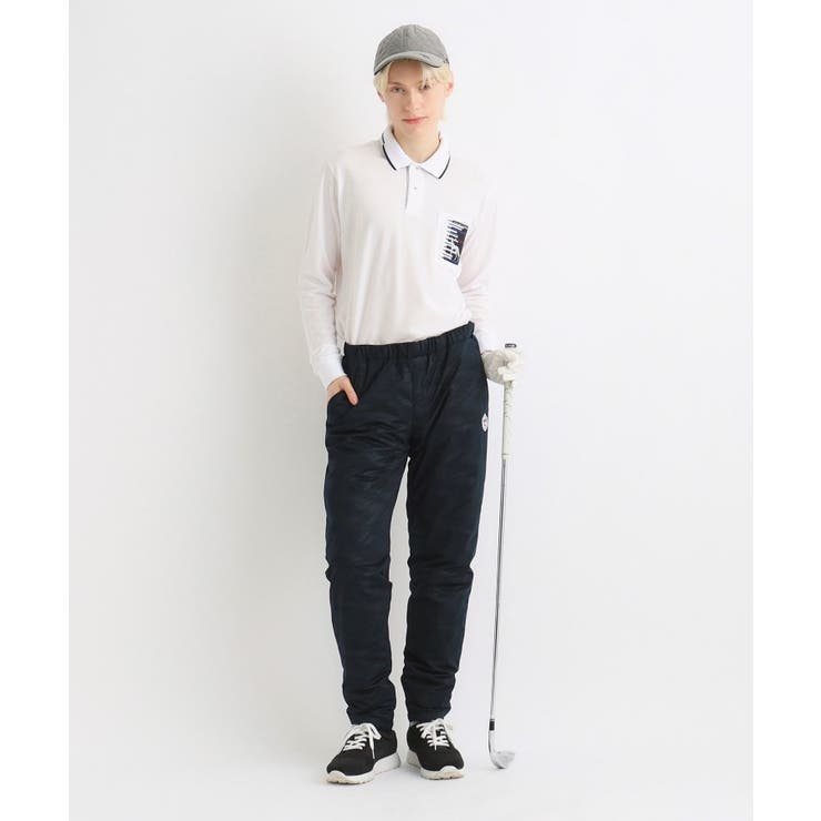 【吸湿発熱】鍵盤ロゴデザイン 長袖ポロシャツ | adabatmen | 詳細画像3 