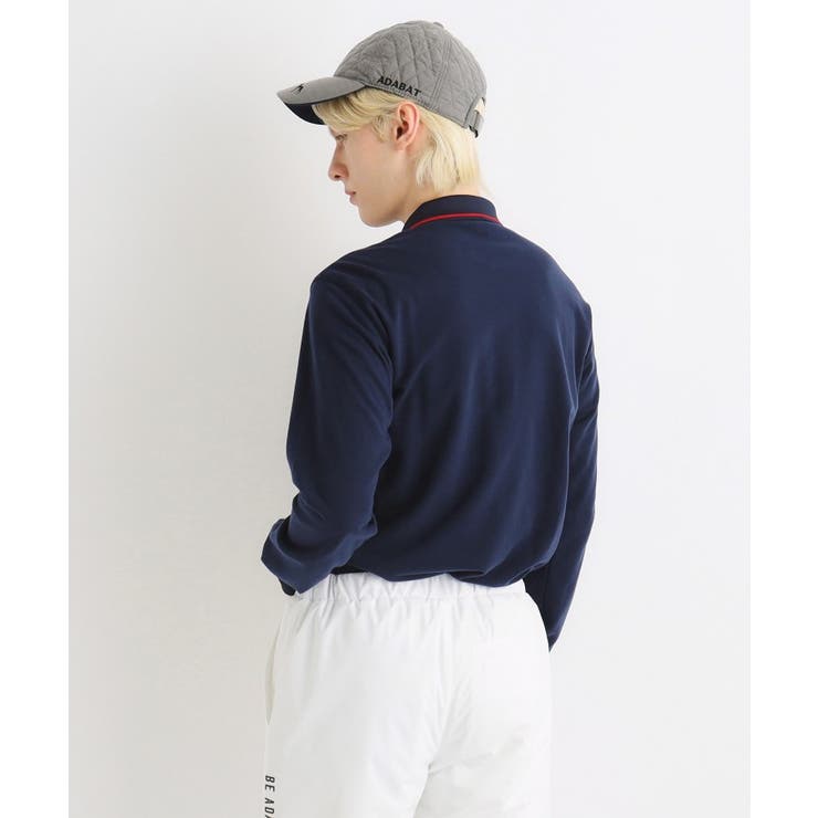 【吸湿発熱】鍵盤ロゴデザイン 長袖ポロシャツ | adabatmen | 詳細画像7 