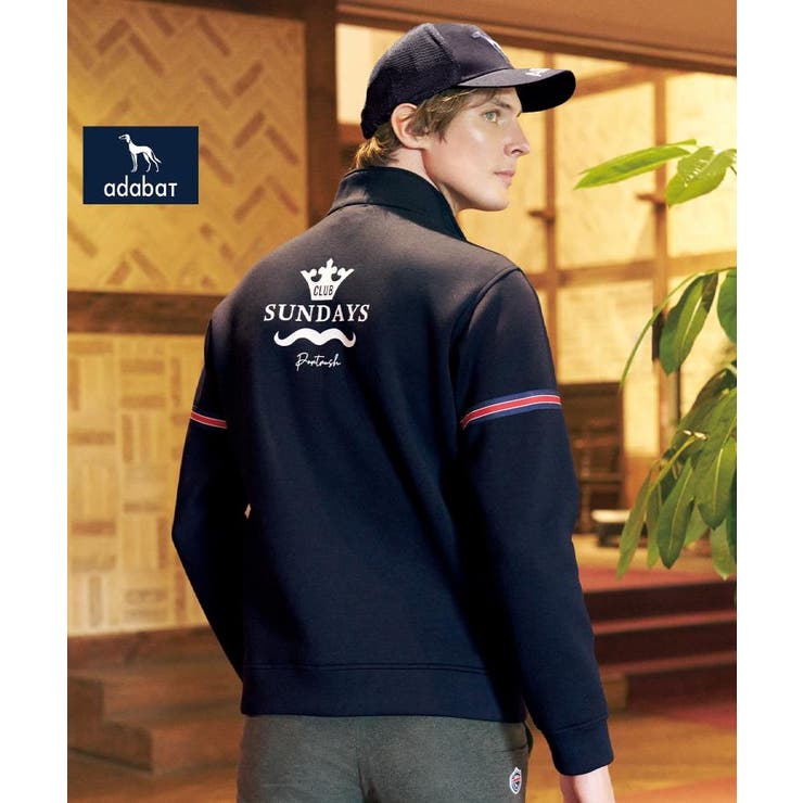 ネイビー(094) | 【新レーベル ADABAT NAVY】ライトスムーストラックブルゾン | adabatmen