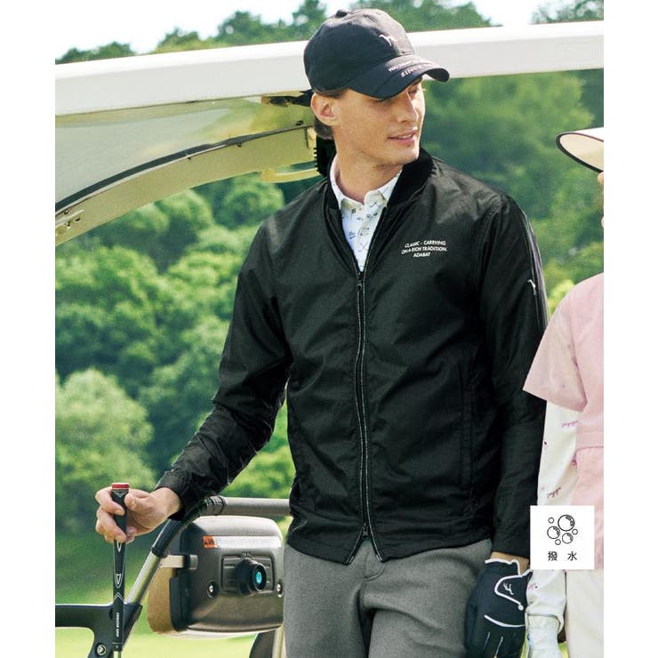 ブラック(019) | 【撥水】ライトジップブルゾン | adabatmen