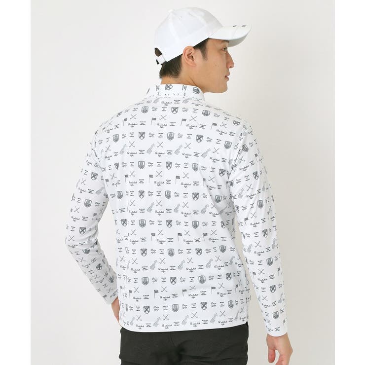 クラブプリント長袖ポロシャツ | adabatmen | 詳細画像1 