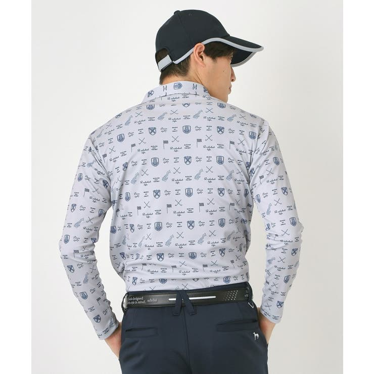 クラブプリント長袖ポロシャツ | adabatmen | 詳細画像5 