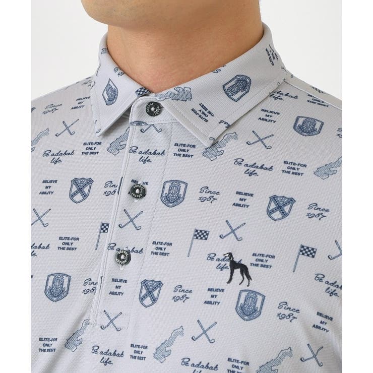 クラブプリント長袖ポロシャツ | adabatmen | 詳細画像16 