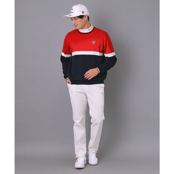 【新レーベル ADABAT NAVY】トリコロールクルーニット | adabatmen | 詳細画像12 