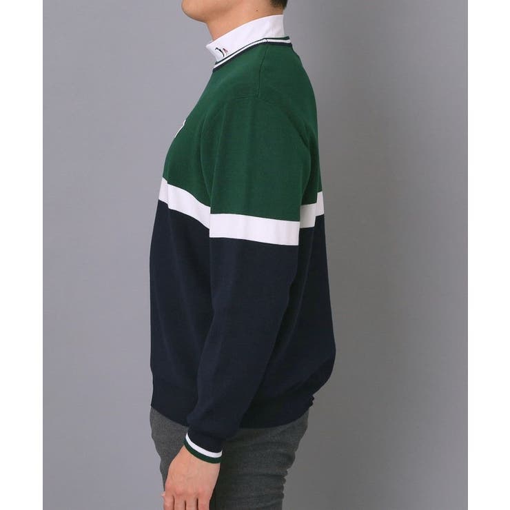 【新レーベル ADABAT NAVY】トリコロールクルーニット | adabatmen | 詳細画像16 