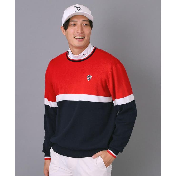 【新レーベル ADABAT NAVY】トリコロールクルーニット | adabatmen | 詳細画像10 