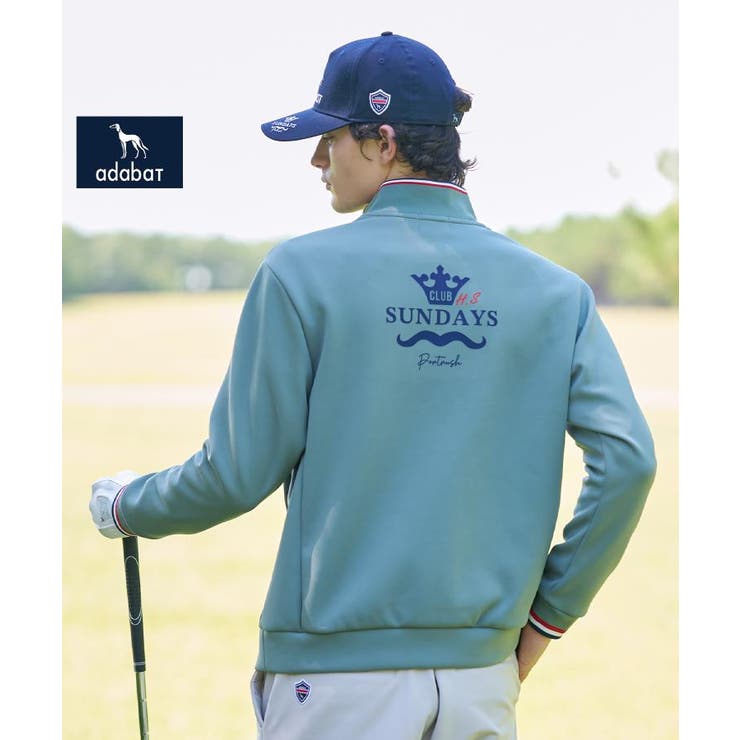 カーキ(028) | 【新レーベル ADABAT NAVY】せとはるコラボ ハーフジッププルオーバー | adabatmen