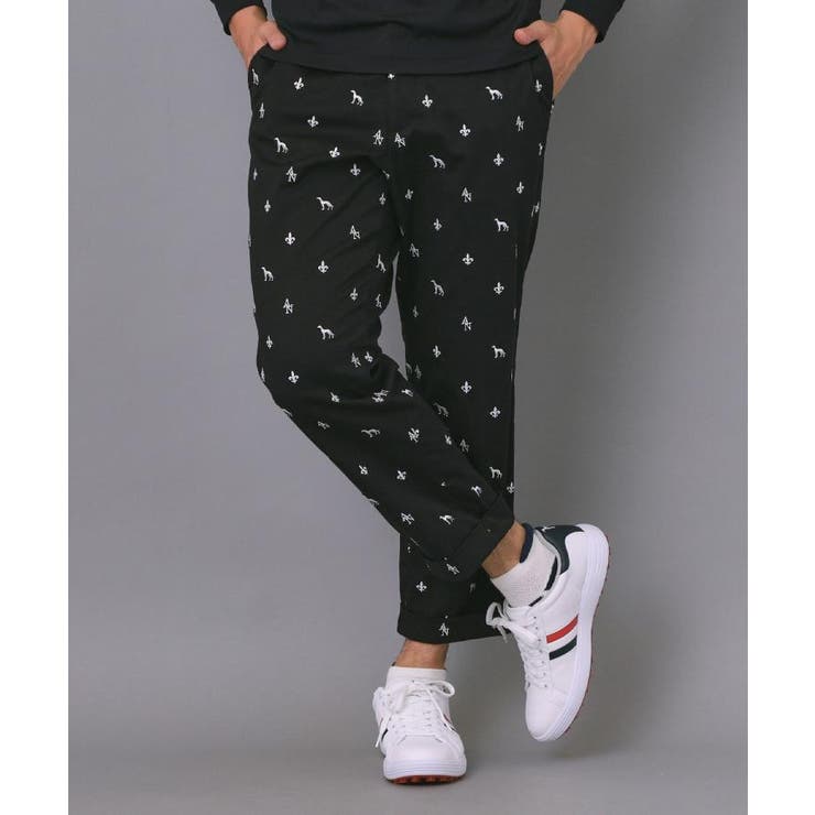 エンブロイダリーモノグラムクロップドパンツ | adabatmen | 詳細画像3 