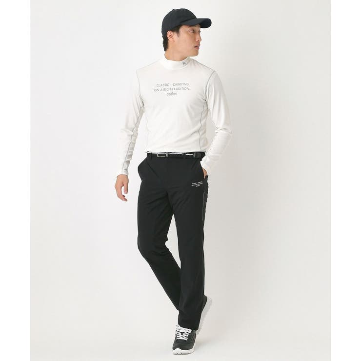 【吸湿発熱】メッセージロゴモックネックロンT | adabatmen | 詳細画像2 