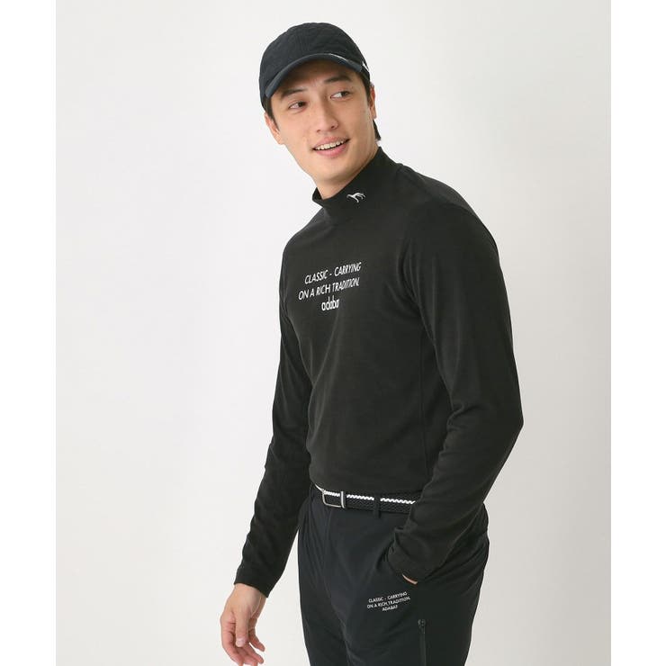 【吸湿発熱】メッセージロゴモックネックロンT | adabatmen | 詳細画像5 