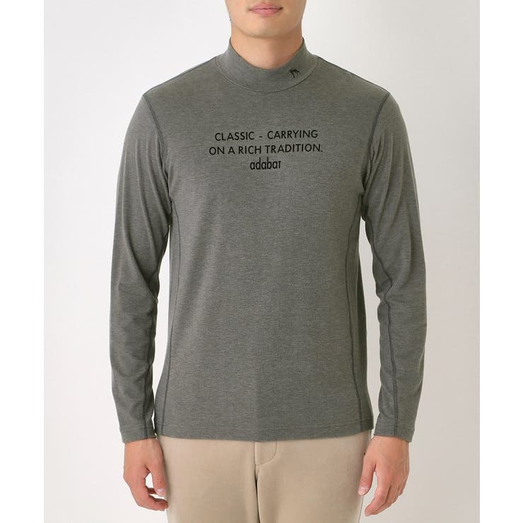 【吸湿発熱】メッセージロゴモックネックロンT | adabatmen | 詳細画像13 