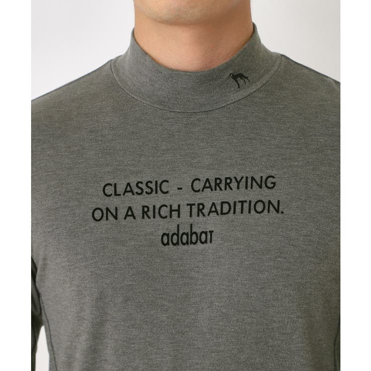 【吸湿発熱】メッセージロゴモックネックロンT | adabatmen | 詳細画像16 