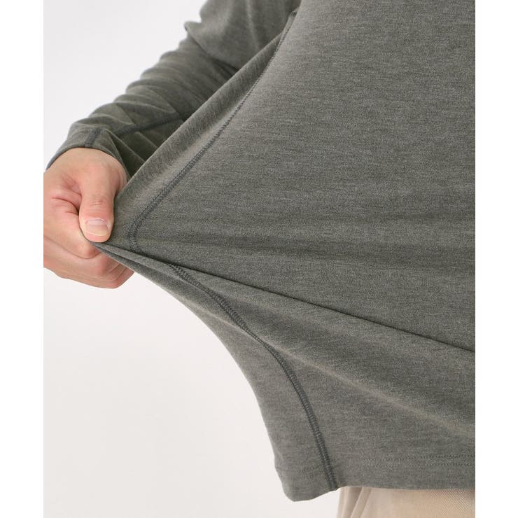 【吸湿発熱】メッセージロゴモックネックロンT | adabatmen | 詳細画像20 