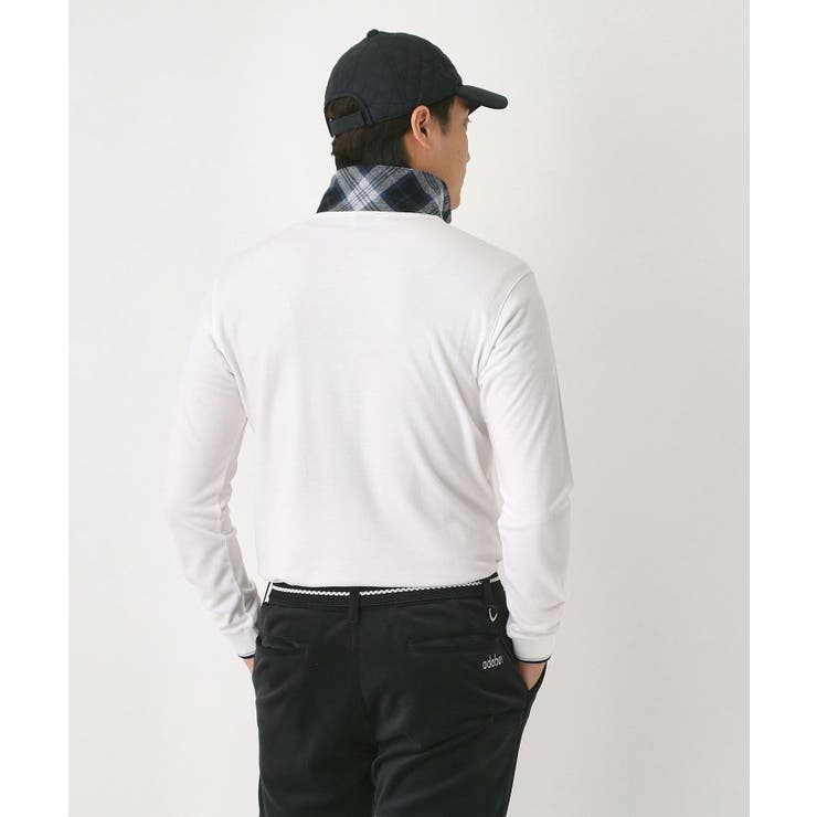 【吸湿発熱】ポケットエンブレム長袖ポロシャツ | adabatmen | 詳細画像1 