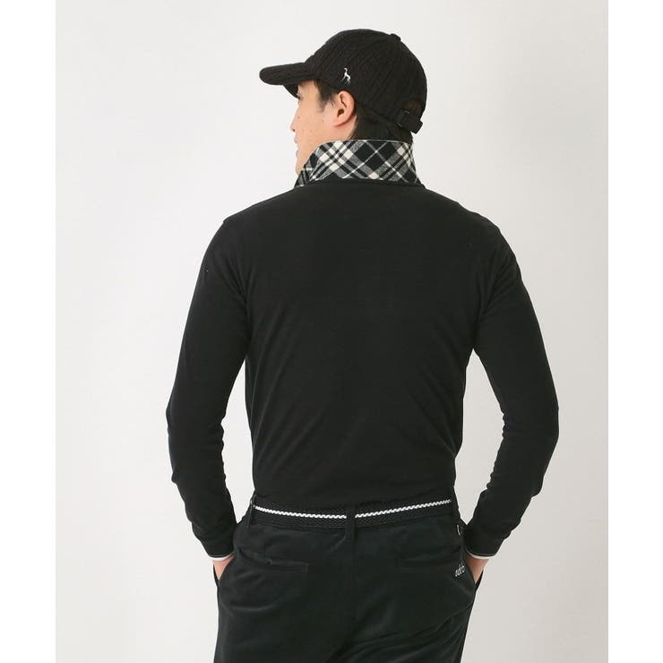 【吸湿発熱】ポケットエンブレム長袖ポロシャツ | adabatmen | 詳細画像6 