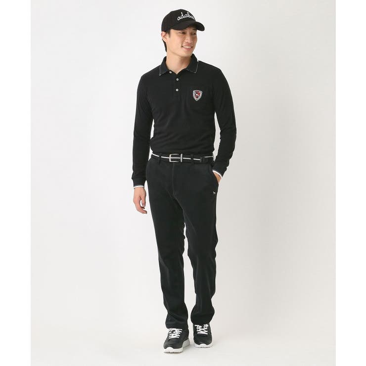 【吸湿発熱】ポケットエンブレム長袖ポロシャツ | adabatmen | 詳細画像7 