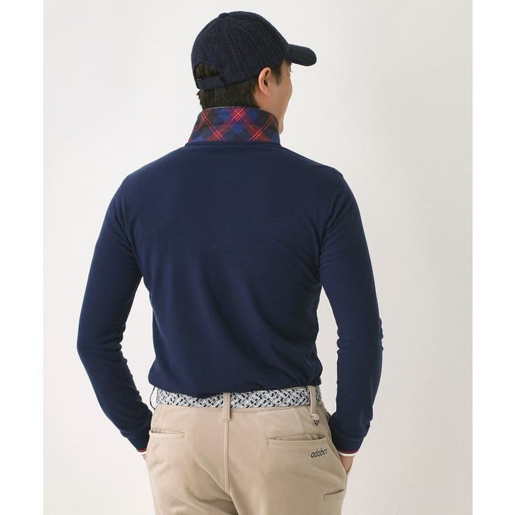 【吸湿発熱】ポケットエンブレム長袖ポロシャツ | adabatmen | 詳細画像10 