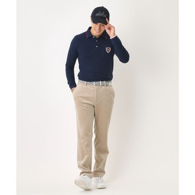 【吸湿発熱】ポケットエンブレム長袖ポロシャツ | adabatmen | 詳細画像11 