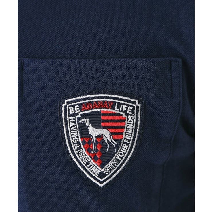 【吸湿発熱】ポケットエンブレム長袖ポロシャツ | adabatmen | 詳細画像13 