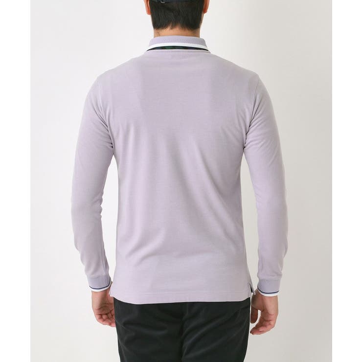 【吸湿発熱】ポケットエンブレム長袖ポロシャツ | adabatmen | 詳細画像20 