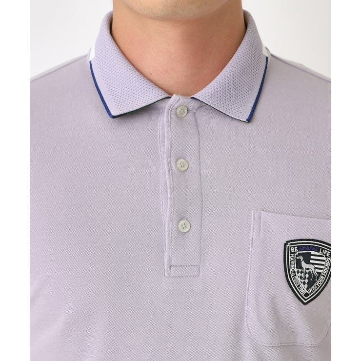 【吸湿発熱】ポケットエンブレム長袖ポロシャツ | adabatmen | 詳細画像21 