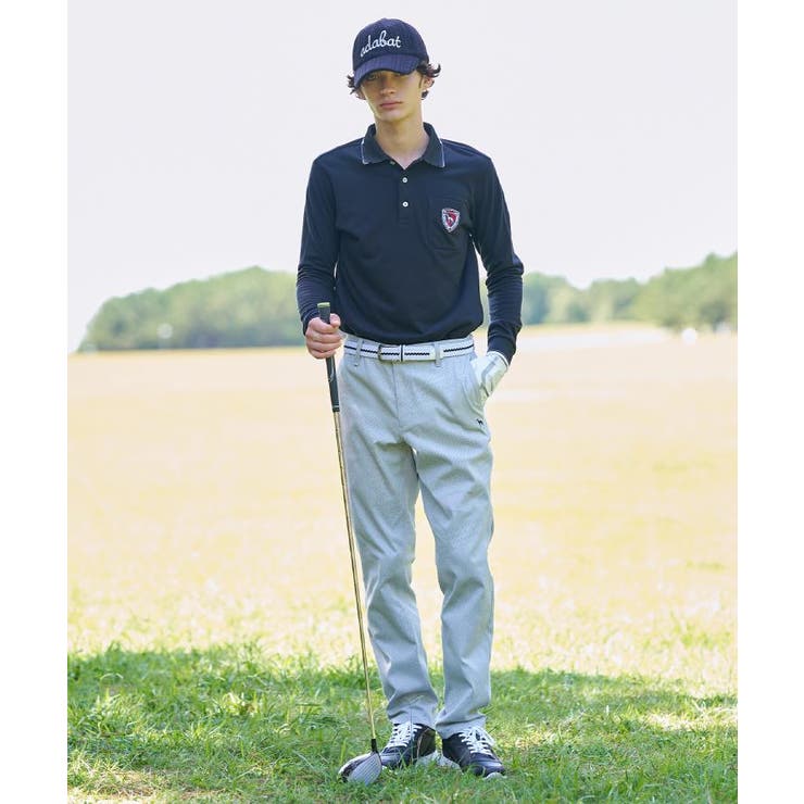 【吸湿発熱】ポケットエンブレム長袖ポロシャツ | adabatmen | 詳細画像26 